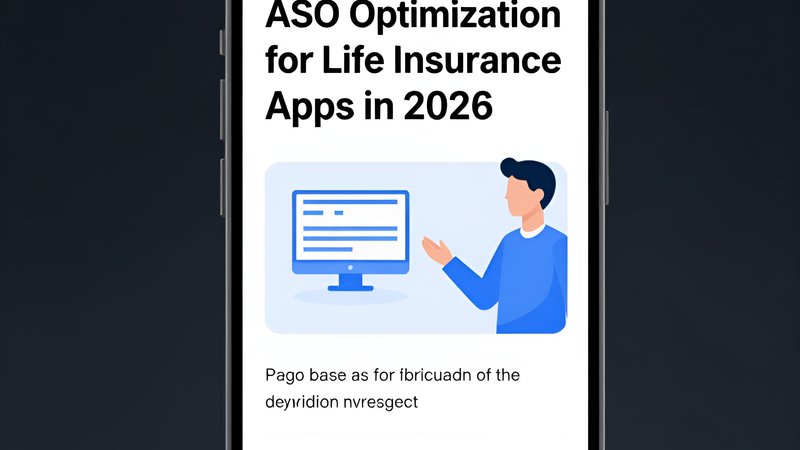 Современная иллюстрация к стратегии ASO для приложений страхования жизни от агентства Амм Диджитал